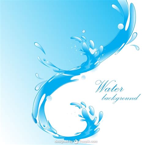Libre De Agua De Fondo Vector Premium