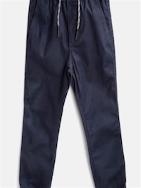 Buy Gap Boys Navy Blue Solid Stretchable Joggers Track Pants For Boys