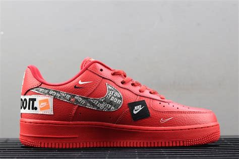 Nike Air Force 1 One Low 07 Prm Jdi “just Do It” Red