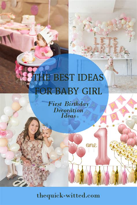 The Best Ideas For Baby Girl First Birthday Decoration Ideas Home