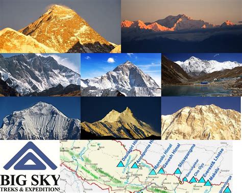 8000 Meters Mountain In Nepal