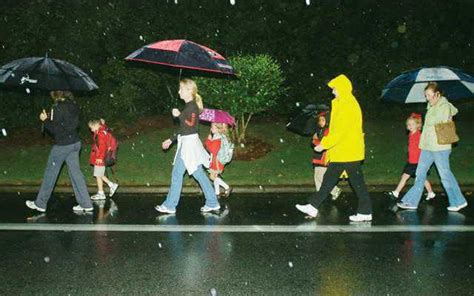 Walk To School Day Goes On Despite Rain Gainesville Times