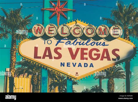 Las Vegas Welcome Sign Las Vegas Nevada United States Of America