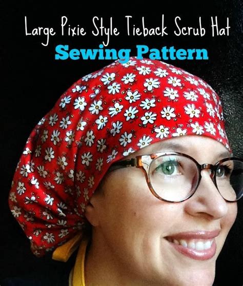 Make a surgical cap with this free surgical cap sewing pattern download. Scrub Hat Sewing Pattern Pixie Tieback by scrubhatangie - Craftsy | Scrub hat patterns, Hat ...