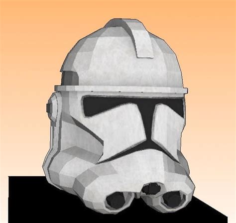 Papermau Star Wars Clone Trooper Helmet Paper Model By Tiagofaller2