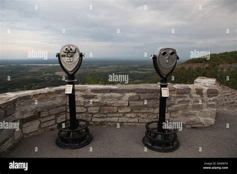 Tower Optical At John Boyd Thacher State Park At The Overlook Stock