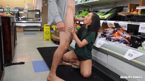 Cute Asian Girl Kimmy Kimm Gets Fucked In The Grocery Store Photos