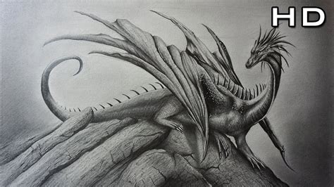 El personaje de un dibujo animado realizado a lápiz dibujo a lápiz de un diseño bien chido dibujo chido realizado a lápiz original dibujo de una. Dibujo de un Hermoso Dragón Realista a Lápiz - Versión ...
