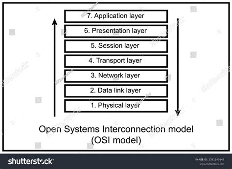 Open Systems Interconnection Model Osi Iso Royalty Free Stock Vector Avopix Com