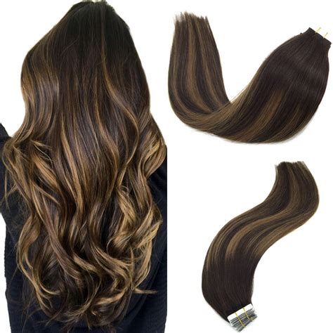 Discover quality dark blue human hair extensions on dhgate and buy what you. Amazon.com : Googoo Balayage Tape in Ombre Hair Extensions ...