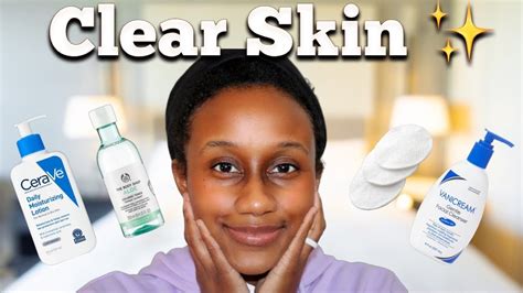 Clear Skin Routine For Dry Bumpy Skin Clear Blemishes At Home Youtube