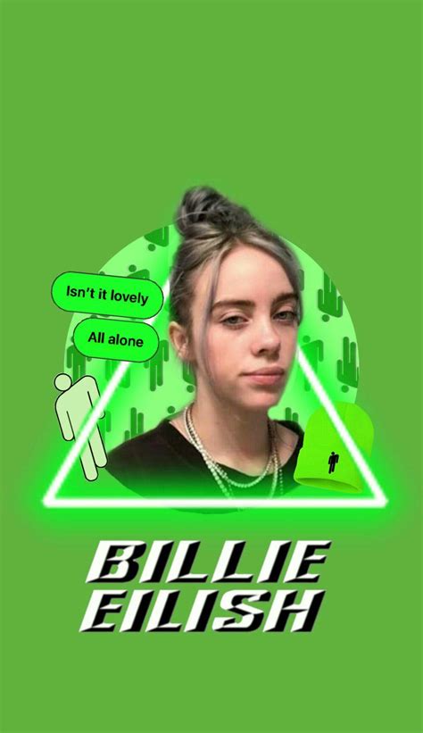 Billie eilish cartoon wallpapers posted by ethan peltier. Billie Eilish Green Wallpapers - Wallpaper Cave