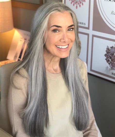 Grey White Hair Gray Hair Cuts Long Gray Hair Grey Hair Color Long
