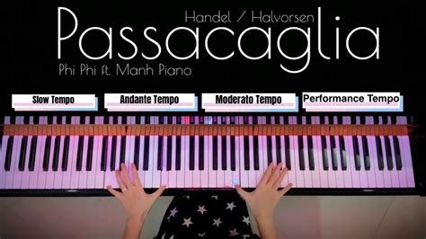 Piano Tutorial How To Play Passacaglia From Slow To Fast Manh