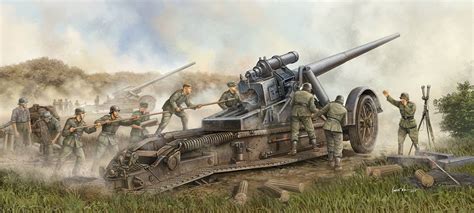 German 170 Mm Heavy Artillery Battery Wwii Armor Pinterest