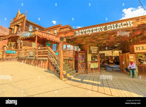 Calico, CA, USA - August 15, 2018: Mystery Shack in main street of