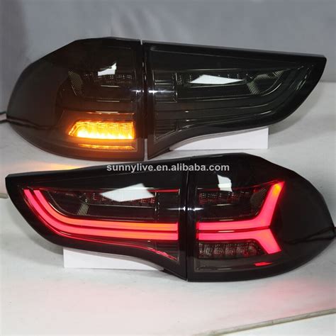 Led Tail Lamp Rear Light All Smoke Black Color For Mitsubishi Pajero