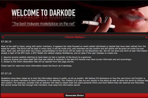 Hacker Forum Darkode Is Back And More Secure Than Ever Wired Uk