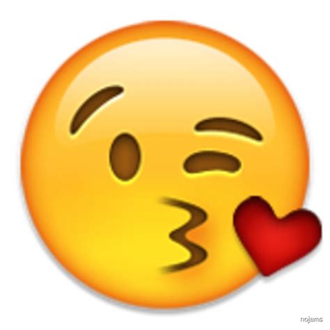 Kiss Emoji By Nojams Redbubble