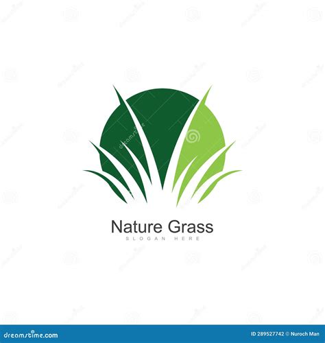 Nature Grass Logo Design Vector Creative Grass Logo Design Template