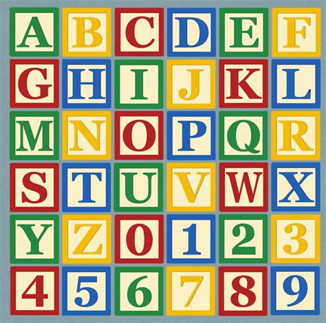 Alphabet Blocks Clipart Abc Blocks Letter Clip Art Abc Etsy
