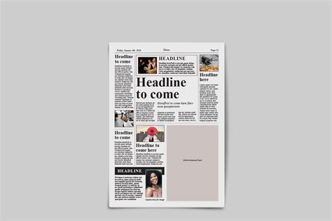 Tabloid Newspaper Template Creative Magazine Templates ~ Creative Market