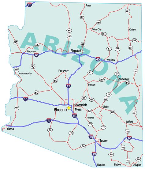 Us Map Arizona