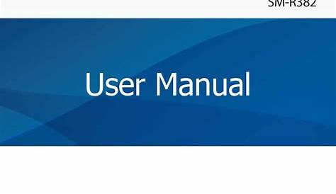 SAMSUNG SM-R382 USER MANUAL Pdf Download | ManualsLib