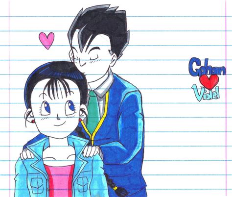 Gohan And Videl Kiss By OneFOROHFOUR On DeviantArt