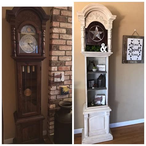 Grandfather Clock Makeover Refurbished Furniture Diy Repurposed