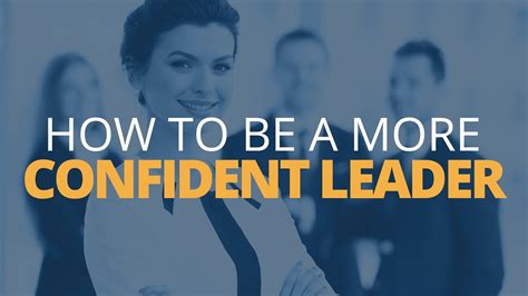 It doesn't matter who they are. How to be a Confident Leader in Uncertain Situations ...