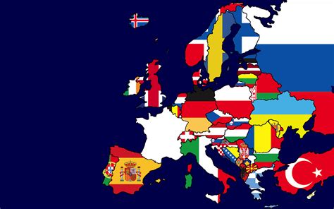 Europe Countries Flags Map Sexiezpix Web Porn