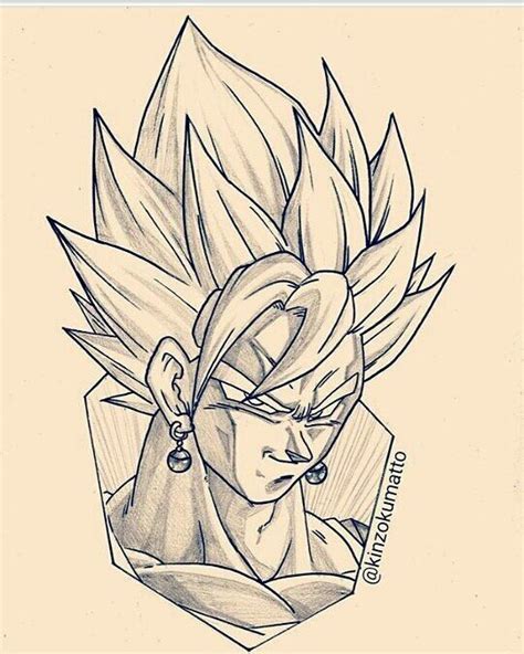 Goku Dibujo A Lapiz