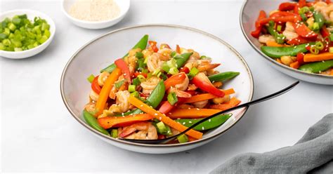 This delicious dish is low in carbohydrates and saturated fat. Keto Shrimp Stir Fry | Diabetes Strong