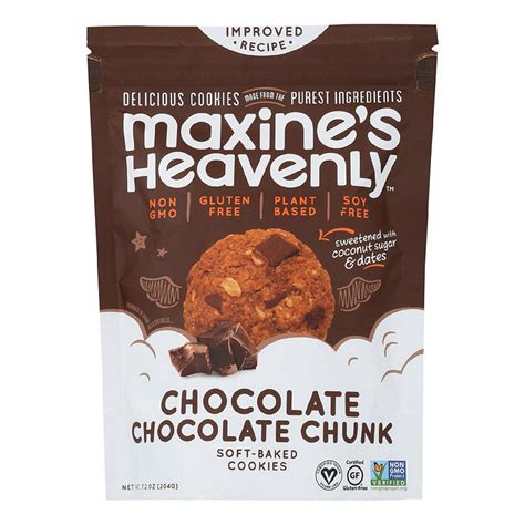 Maxines Heavenly Cookies Chocolate Chocolate Chunk 72 Oz Pack Of 8