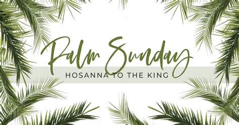 Palm Sunday Of The Lords Passion ⋆ Holy Spirit Catholic Church