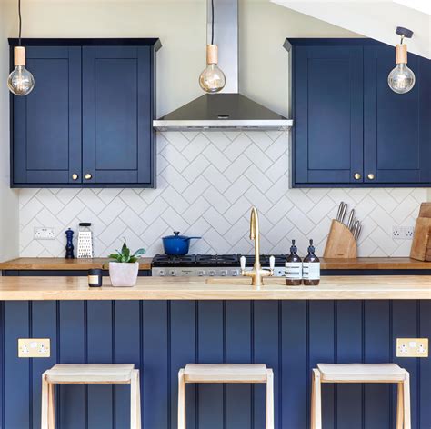 Our Recent Kitchen Project In London Showcased Popular Dark Blue Shaker