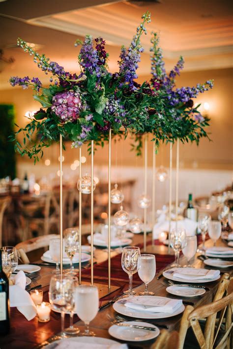 Tall Wedding Centerpieces With Flowers For Rustic Wedding Flower