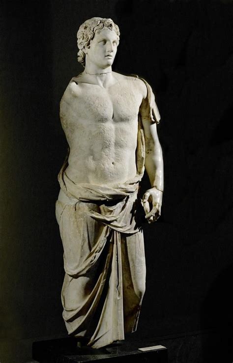 hellenistic alexander the great in a himation after an original by lysippos late 4th or 3rd