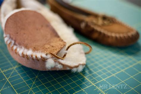 How To Make Leather Moccasins Part 1 Of 3 Mr Lentz Leather Goods