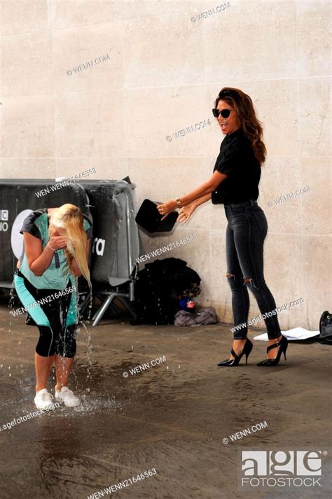 Nicole Scherzinger Gives The Ice Bucket Challenge To Fan Steffie Croxon At Radio 1 Featuring