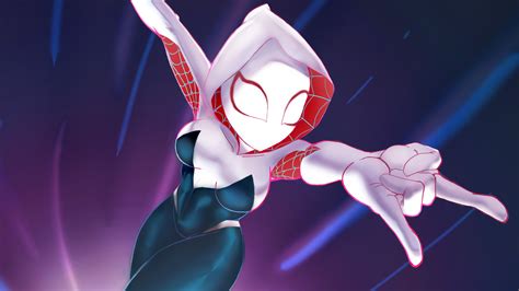 gwen, gwen stacy, hd, 4k, artwork, artist, digital art, superheroes