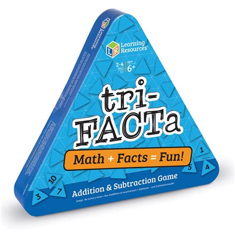 Tri Facta Addition And Subtraction Game Ler3038 Learning Resources Math