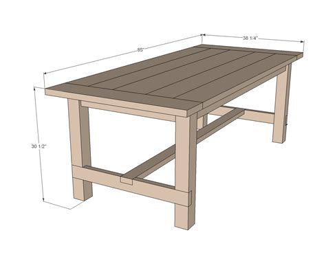 For more farmhouse furniture plans with similar x designs, check out this farmhouse tv stand and easy double x console table. farmhouse table woodworking plans - WoodShop Plans