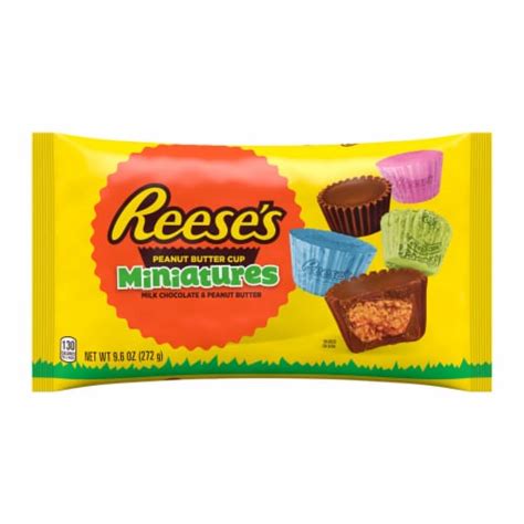 reese s miniatures milk chocolate peanut butter cups easter candy bag 1 bag 9 6 oz pay less