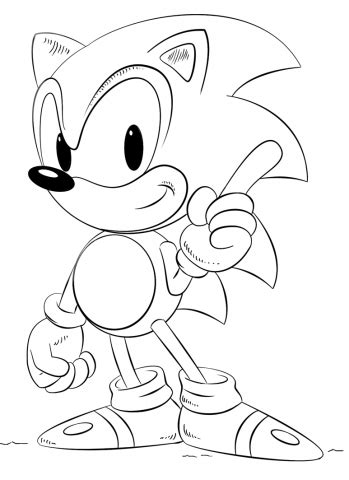 You can use our amazing online tool to color and edit the following super sonic the hedgehog coloring pages. Sonic Coloring page | Free Printable Coloring Pages ...