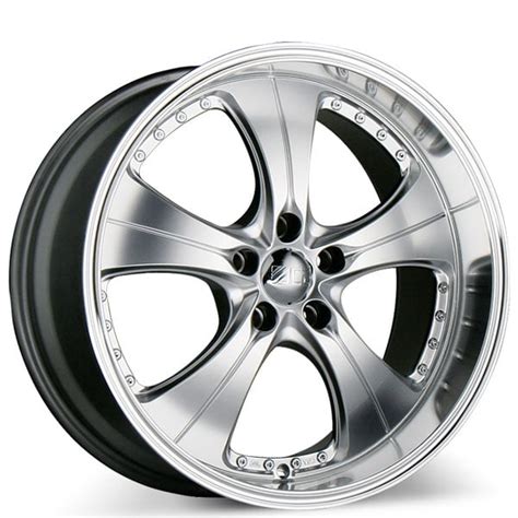 19 Ace C053 Trend Hyper Silver With Machined Lips Wheels 5x112114