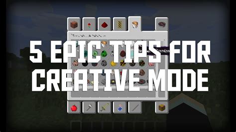 Minecraft Five Epic Creative Mode Tips Minecraft Tips And Tricks