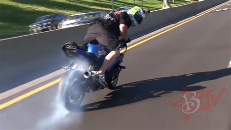Motorcycle Drifting On Highway Bike Drift Gymkhana Roc 2014 Ride Of The