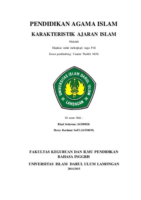 19 Contoh Judul Makalah Tentang Pendidikan Agama Islam My Makalah